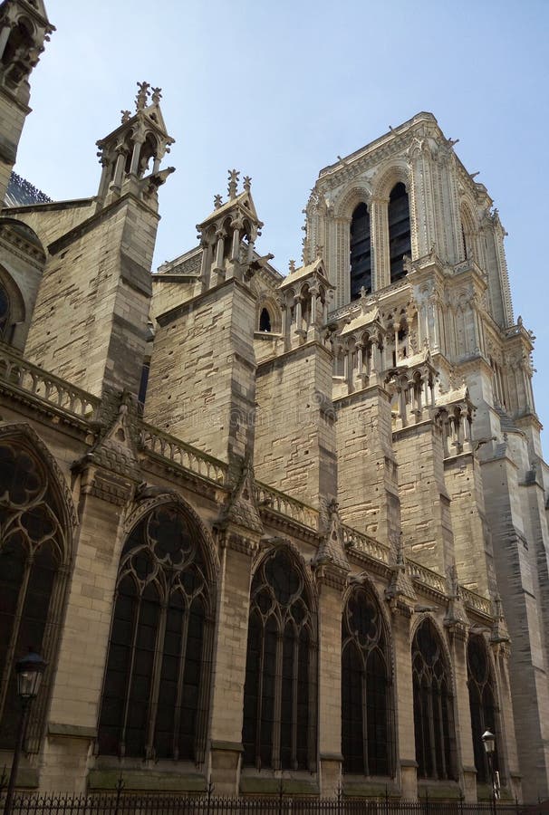 Notre Dame De Paris katedra, Francja zdjęcia stock Notre Dame De Paris katedra, Francja zdjęcia stock