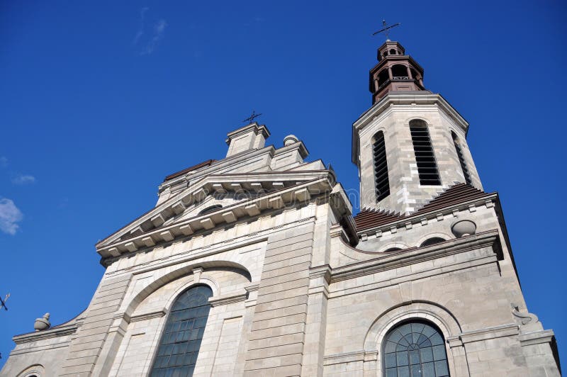 Notre-Dame De Quebec Katedra zdjęcie stock Notre-Dame De Quebec Katedra zdjęcie stock
