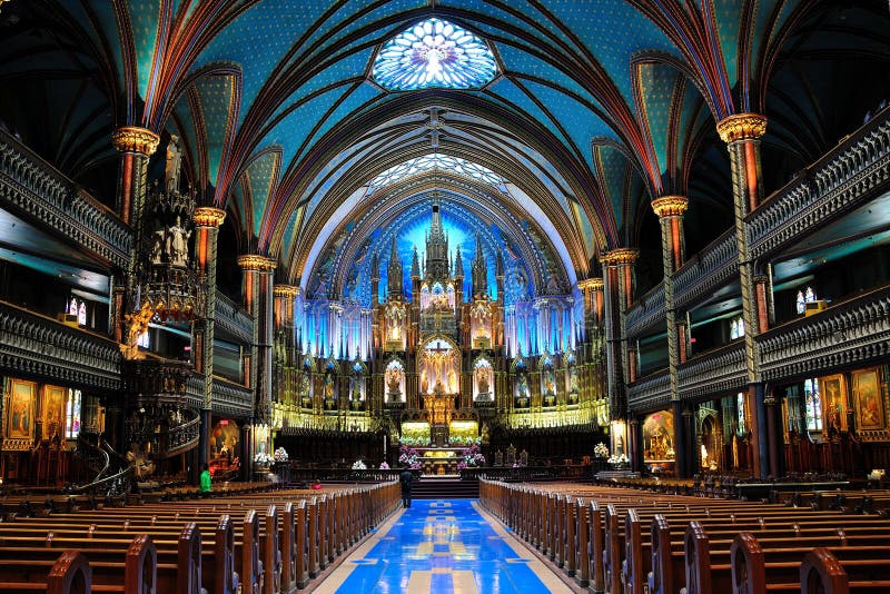 Notre- Damebasilika stockbild