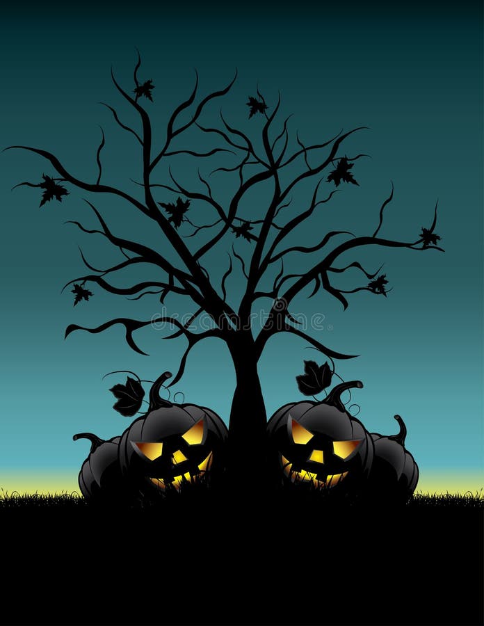 Background halloween night. Vector illustration. Background halloween night. Vector illustration