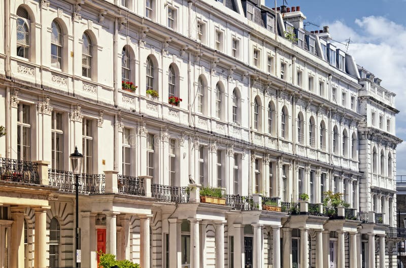 Luxury Housing in Knightsbridge London Stock Image - Image of elegant ...