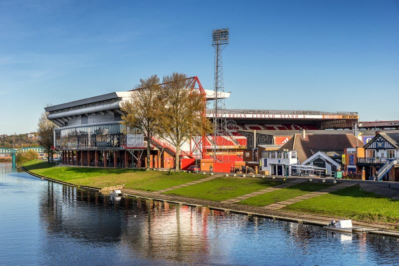 Nottingham,England on 9th Nov 2017:Nottingham Forest Football Club is a professional English football club which plays in the Championship, the second tier of English football. Nottingham,England on 9th Nov 2017:Nottingham Forest Football Club is a professional English football club which plays in the Championship, the second tier of English football.