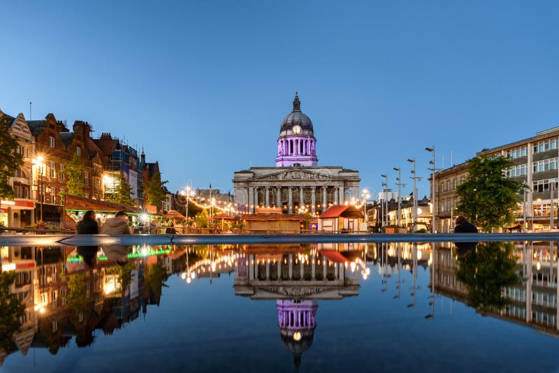 Council house in the market square of Nottingham city, England. Council house in the market square of Nottingham city, England.