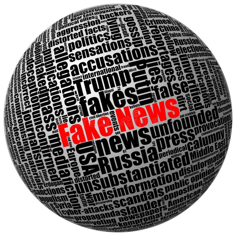 Notícia falsificada e outras publicações trumped nos mass media ilustração royalty free Notícia falsificada e outras publicações trumped nos mass media ilustração royalty free