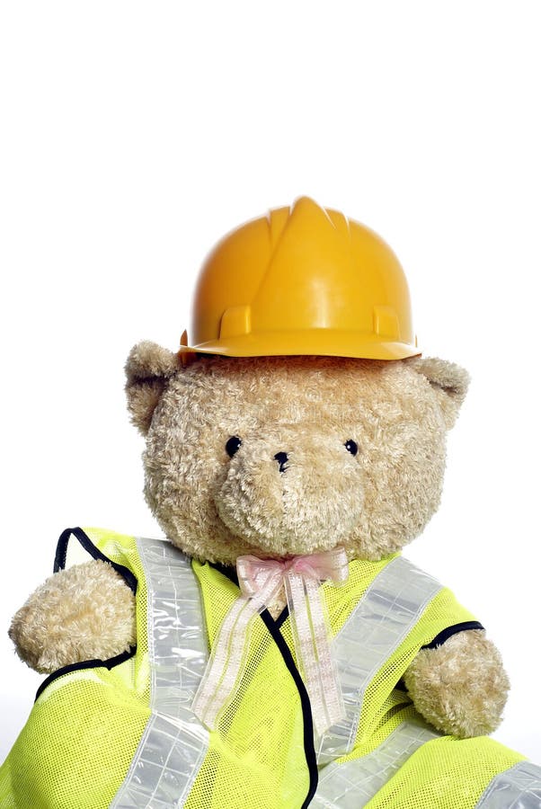 Nounours De Casque De Construction D&rsquo;ours Image stock - Image du ours
