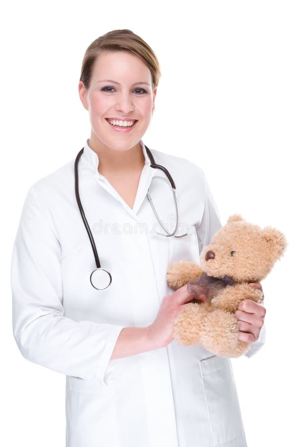 Nounours de docteur photo stock. Image du femelle, docteur - 9345964