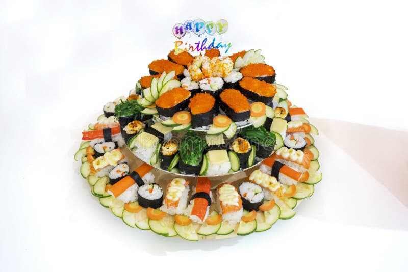 Gateau D Anniversaire De Sushi Photo Stock Image Du Ete Gateau Gateau D Anniversaire De Sushi Photo Stock Image Du Ete Gateau