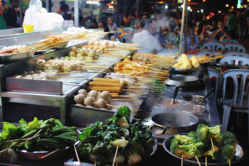 Cuisine de rue Kuala Lumpur image stock