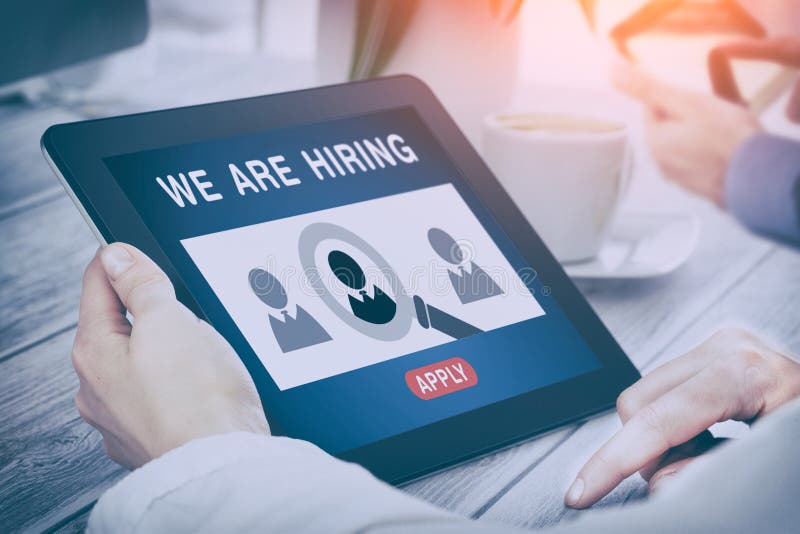 Nous louons la carrière recrutant des cadres Job Concept image stock Nous louons la carrière recrutant des cadres Job Concept image stock