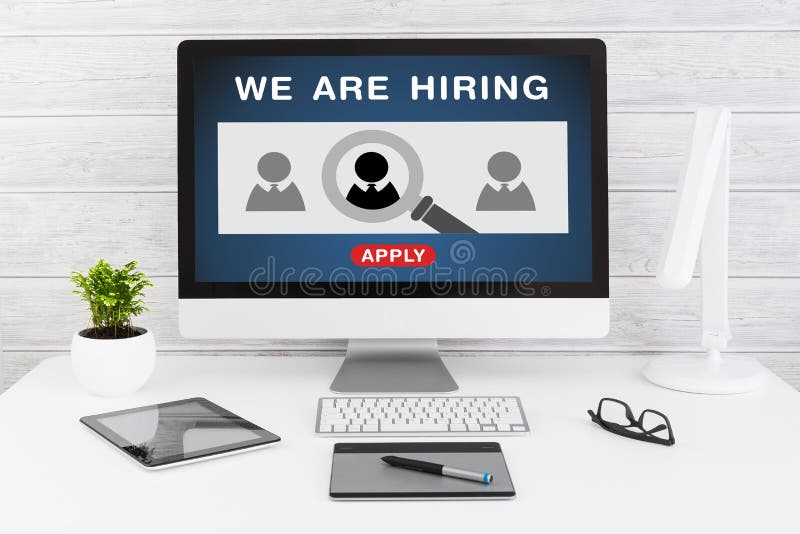Nous louons la carrière recrutant des cadres Job Concept image stock Nous louons la carrière recrutant des cadres Job Concept image stock