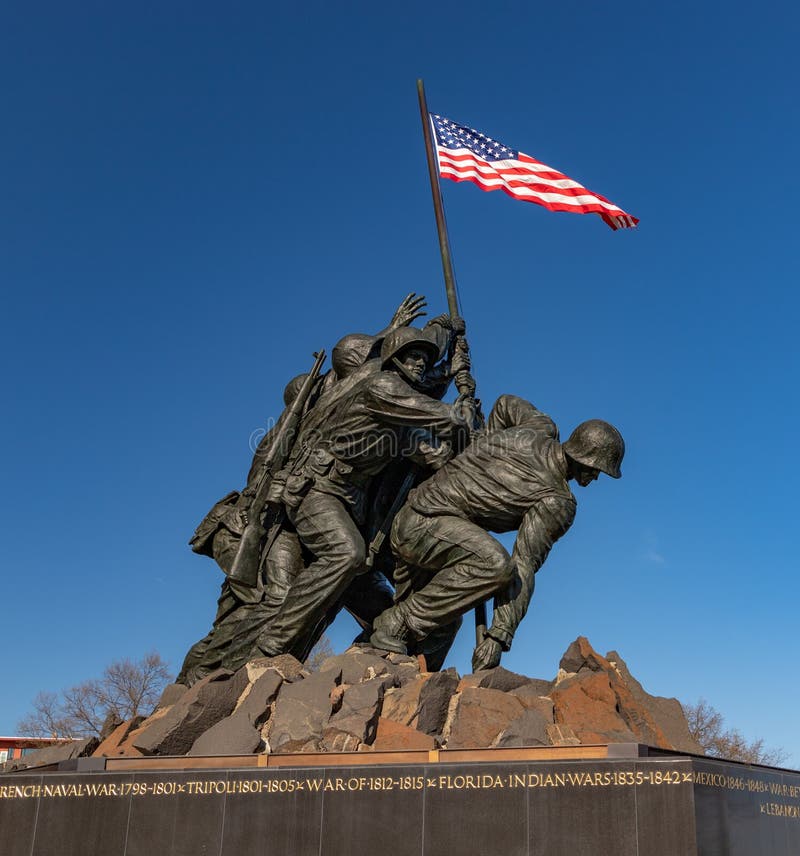 Nous m?morial de guerre de corps des marines photos stock Nous m?morial de guerre de corps des marines photos stock