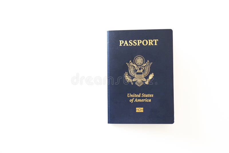Nous passeport de citoyen. Document d'identification sur fond lumineux