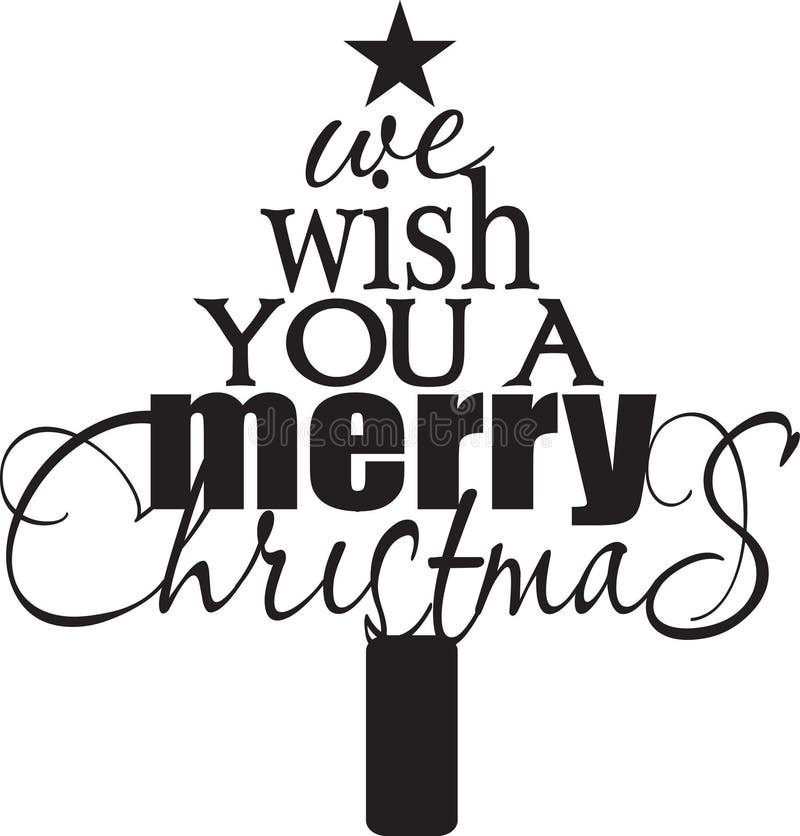 Nous te souhaitons un Joyeux Noël illustration libre de droits Nous te souhaitons un Joyeux Noël illustration libre de droits