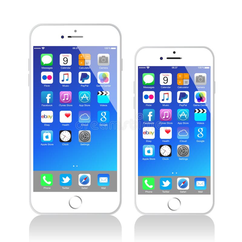 Nouvel Apple Iphone 6 plus illustration stock Nouvel Apple Iphone 6 plus illustration stock