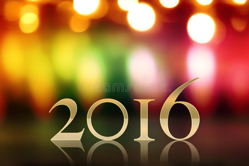 Nouvelle année 2016 illustration libre de droits Nouvelle année 2016 illustration libre de droits