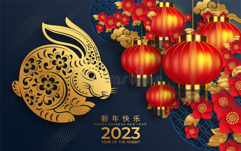 Nouvelle année chinoise 2023 année du lapin