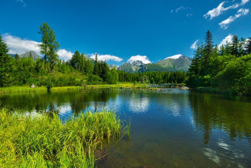 Nove Strbske pleso lake