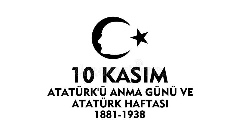 November 10 Ataturk åminnelsedag stock illustrationer November 10 Ataturk åminnelsedag stock illustrationer