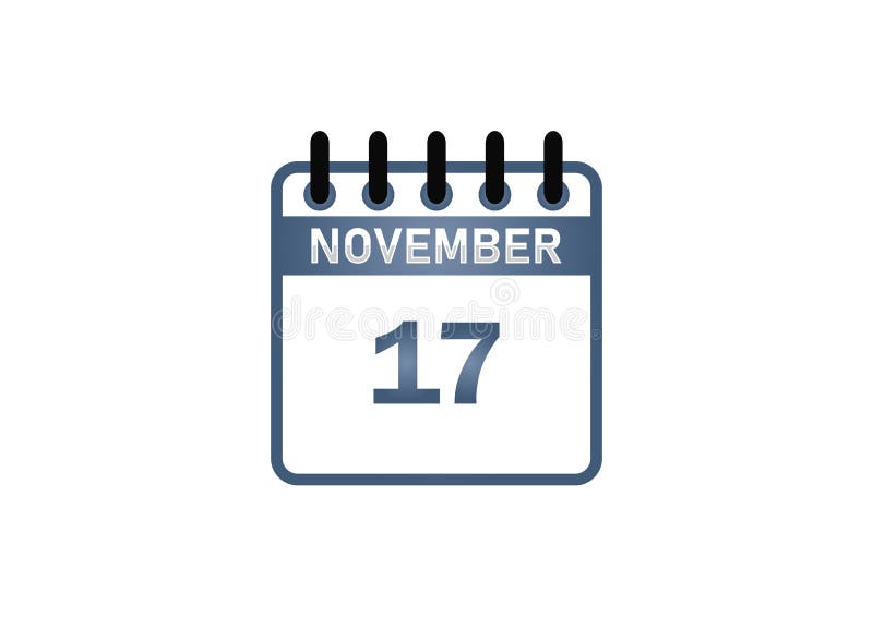 November calendar image â€“ events holidays and special observances ilustração royalty free
