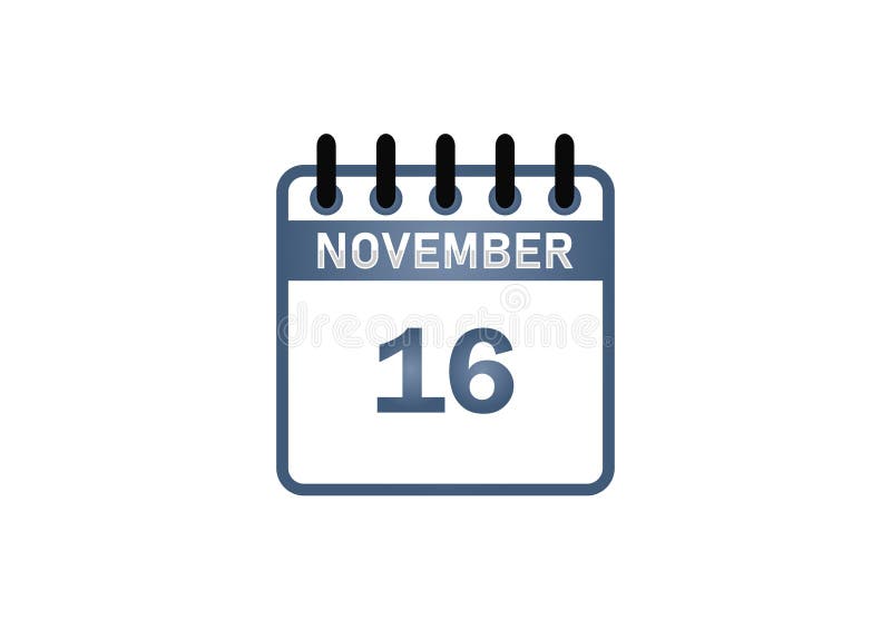 November calendar image â€“ important events holidays and observances ilustração stock