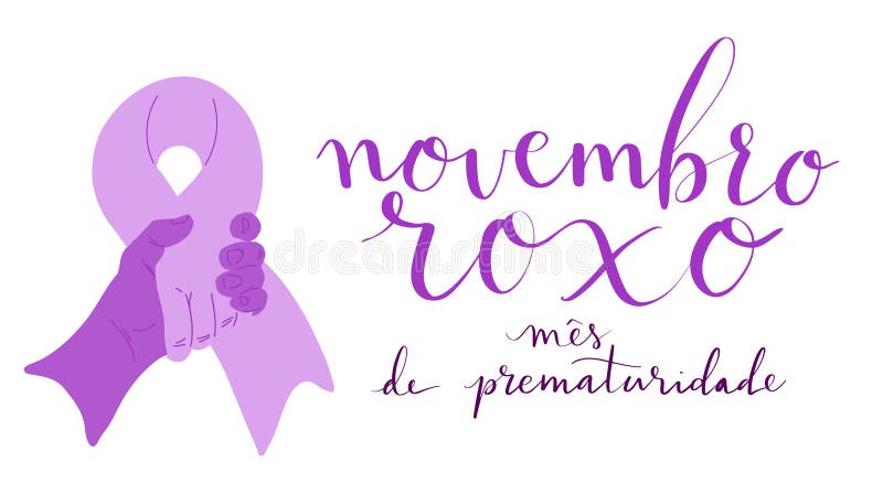 Novembro Tradução Para O Roxo Da Campanha Brasileira Roxa De