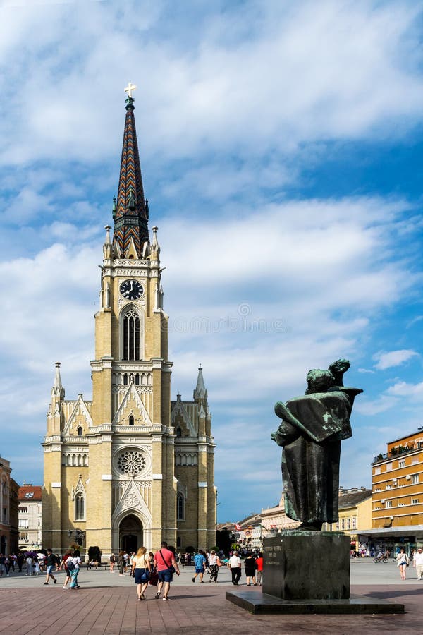 NOVI SAD, SERBIA - July 7, Novi Sad - Liberty Square on the day of Exit Festival. Novi Sad is the second largest city in Serbia,built in 1895. Novi Sad is the administrative center of one of the northern districts. NOVI SAD, SERBIA - July 7, Novi Sad - Liberty Square on the day of Exit Festival. Novi Sad is the second largest city in Serbia,built in 1895. Novi Sad is the administrative center of one of the northern districts.