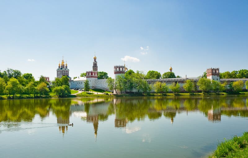 Novodevichiy convent, Moscow stock images