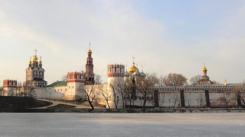 Novodevichy convent royalty free stock photos