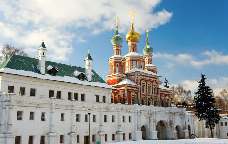 Novodevichy Convent in Moscow stock photo
