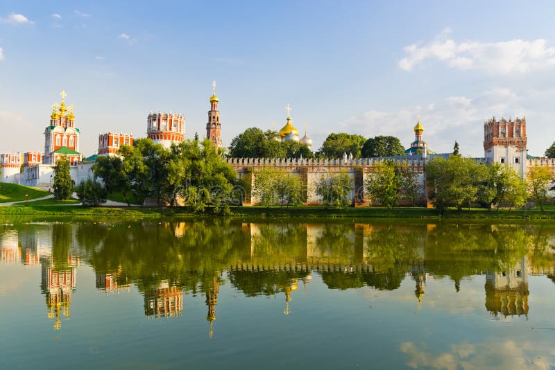 Novodevichy convent in Moscow stock photography