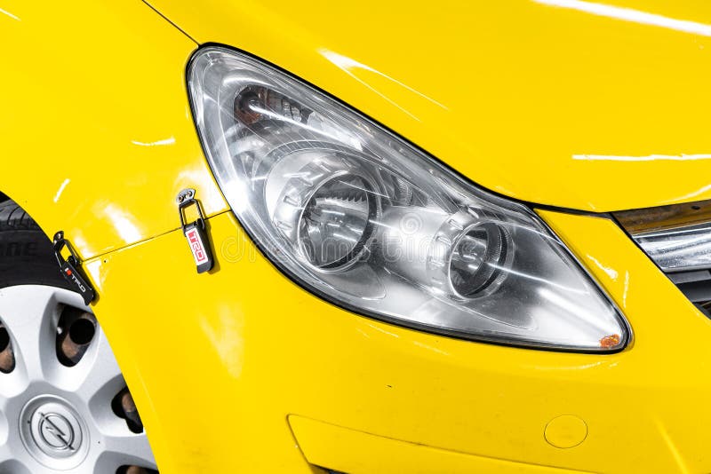 Yellow Car Corsa Stock Photos - Free & Royalty-Free Stock Photos