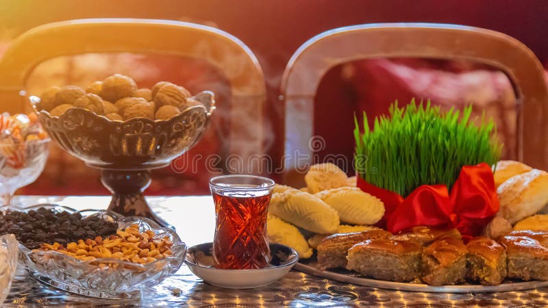 Novruz. Azerbaijani traditions. New Year. Selective focus stock image Novruz. Azerbaijani traditions. New Year. Selective focus stock image