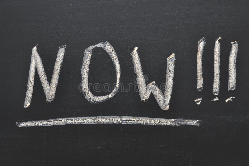 Now concept royalty free stock images