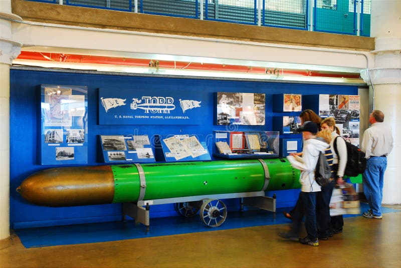 Now an upscale art gallery, the Torpedo Factory in Alexandria, Virginia displays its past life as a military munitions plant. Now an upscale art gallery, the Torpedo Factory in Alexandria, Virginia displays its past life as a military munitions plant