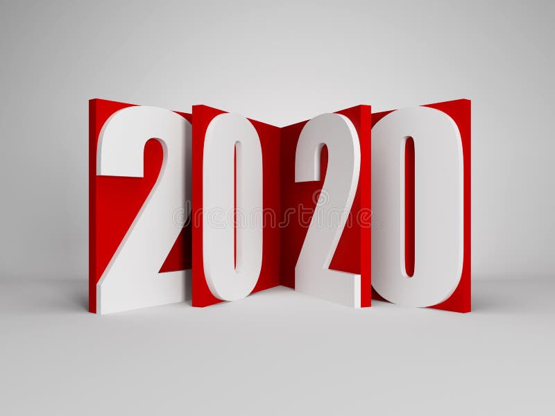 2020 Nowa, przyszłoroczna twórcza karta graficzna ilustracji 2020 Nowa, przyszłoroczna twórcza karta graficzna ilustracji