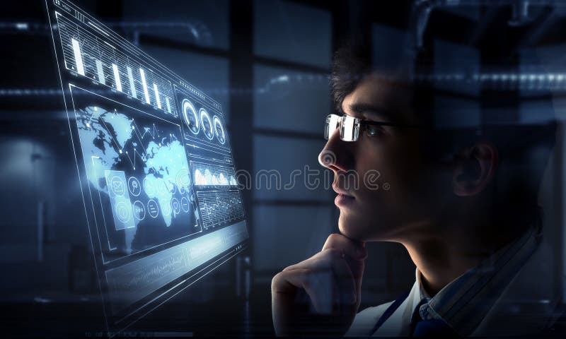 Nowatorskie technologie w nauce i medycynie Mieszani środki fotografia stock Nowatorskie technologie w nauce i medycynie Mieszani środki fotografia stock
