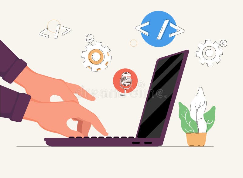 Nowe technologie w perspektywie tysiącleci otwartych laptopów w pracy w przemyśle startowym. praca zdalna online. biuro freelinga.