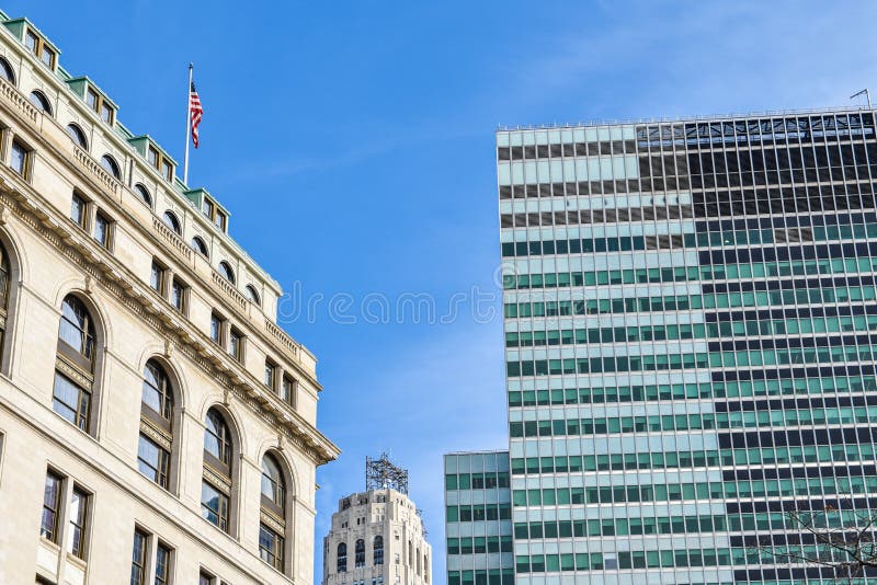 Nowi usa York Uliczny widok, budynki i życie wokoło Bateryjnego parka fotografia stock