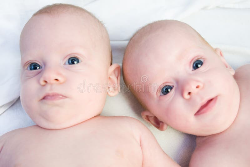 Couple of newborn twins girls. Couple of newborn twins girls