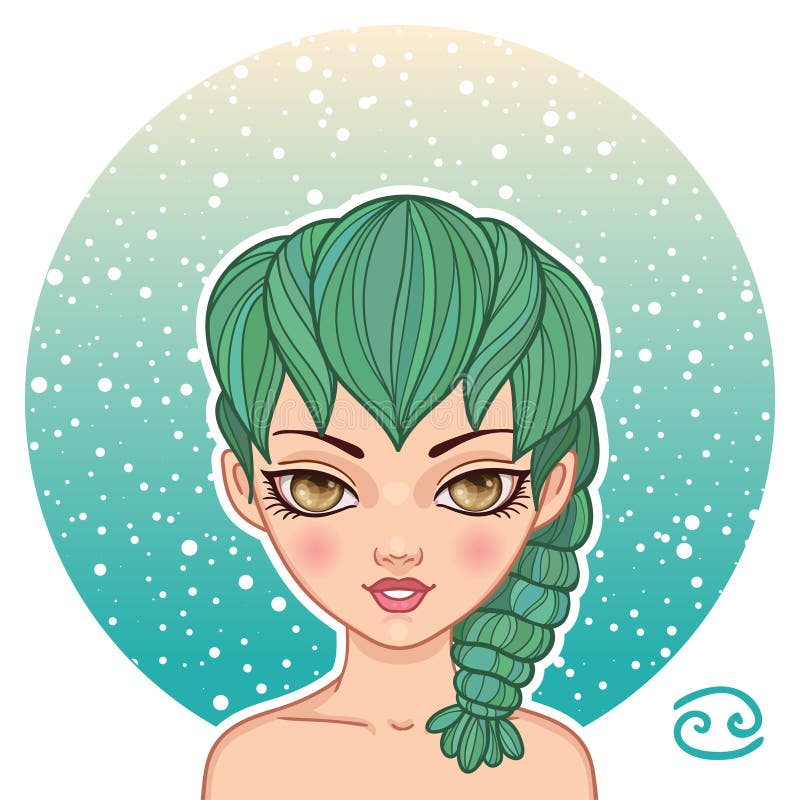 Nowotworu zodiaka znak ilustracji Nowotworu zodiaka znak ilustracji