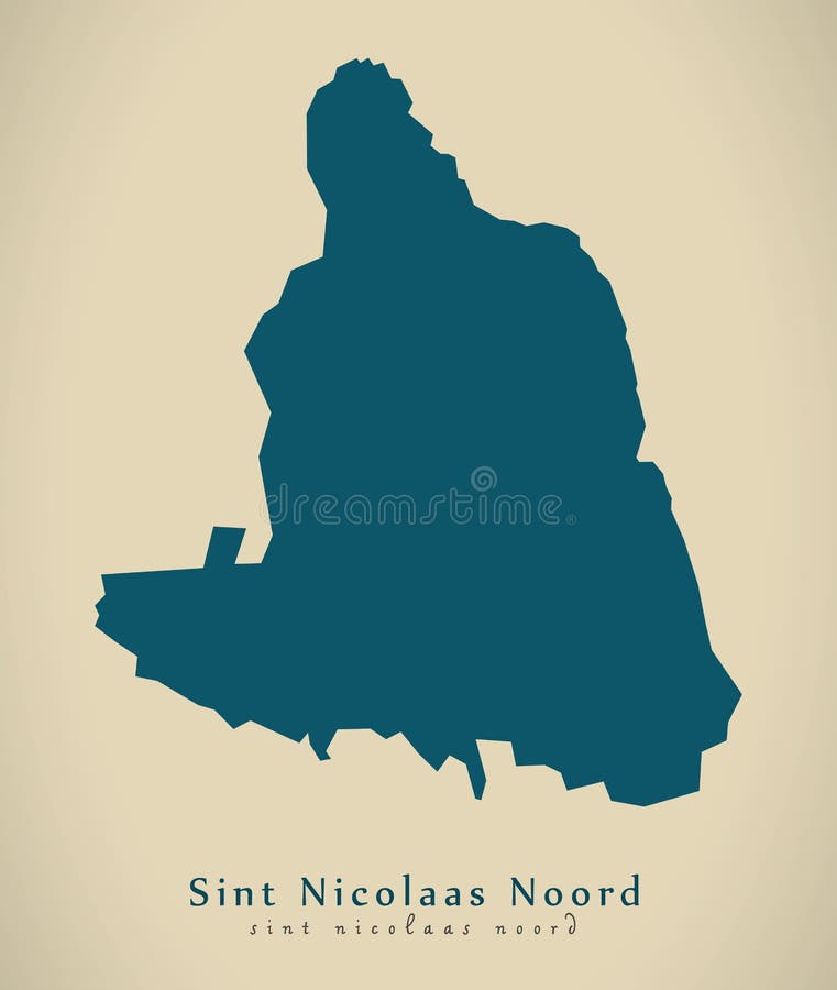 Nowożytna mapa - Sint Nicolaas Noord AW
