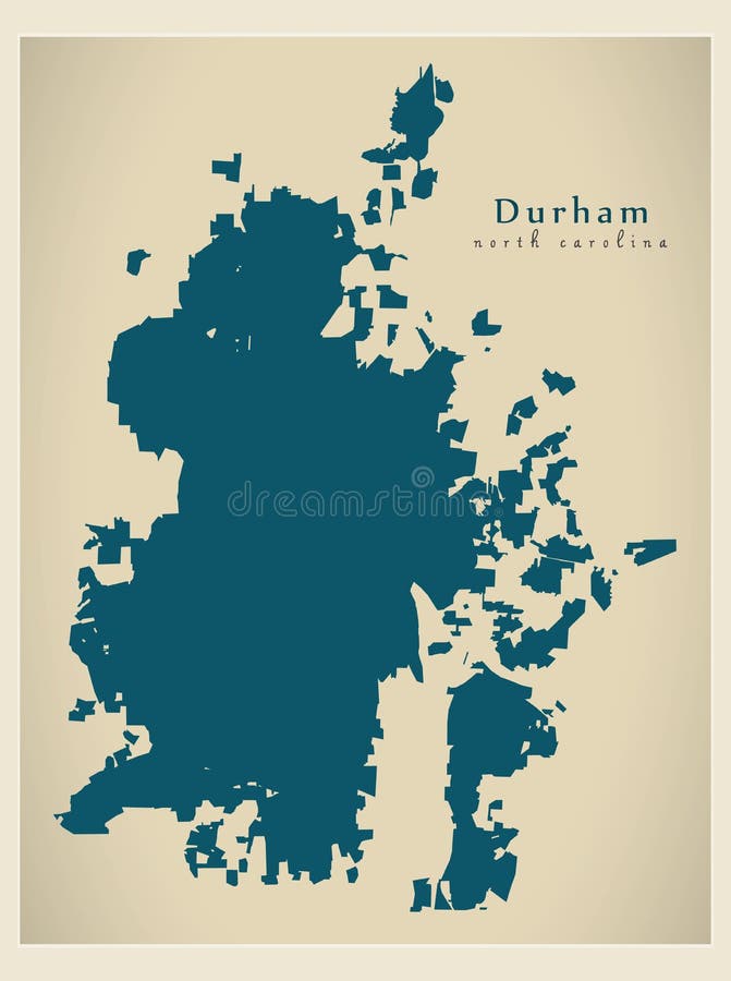 Nowożytna miasto mapa - Durham Pólnocna Karolina usa miasto ilustracja wektor Nowożytna miasto mapa - Durham Pólnocna Karolina usa miasto ilustracja wektor