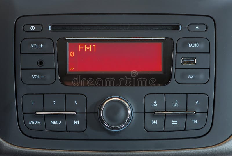 Nowożytny samochodowy audio system fotografia royalty free Nowożytny samochodowy audio system fotografia royalty free