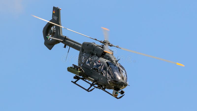 Nowy Aerobus H145M wojskowego helikopter fotografia royalty free Nowy Aerobus H145M wojskowego helikopter fotografia royalty free