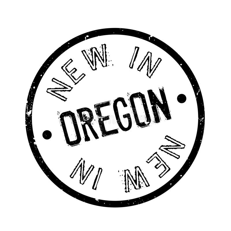 Nowy W Oregon pieczątce ilustracji Nowy W Oregon pieczątce ilustracji
