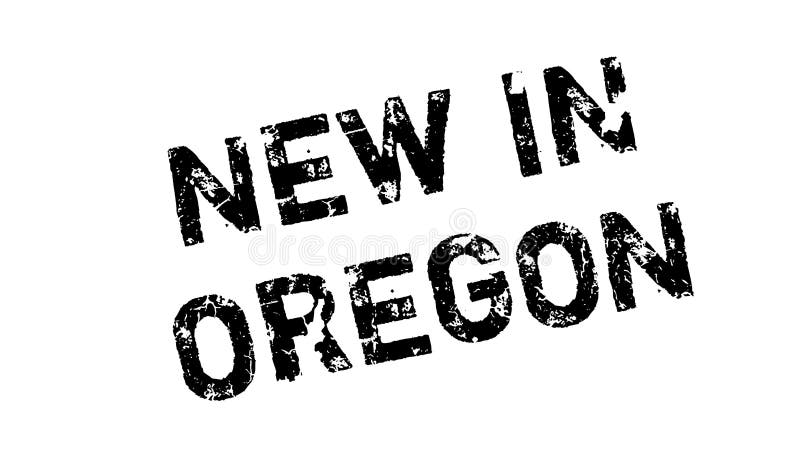Nowy W Oregon pieczątce ilustracji Nowy W Oregon pieczątce ilustracji