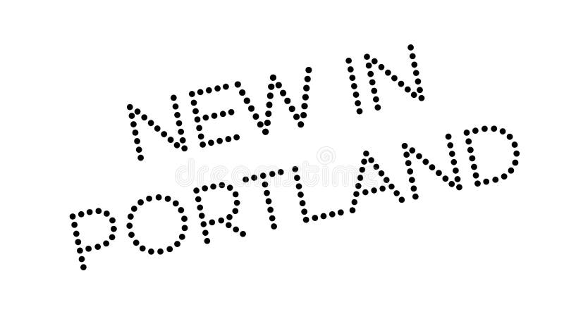 Nowy W Portlandzkiej pieczątce ilustracja wektor Nowy W Portlandzkiej pieczątce ilustracja wektor