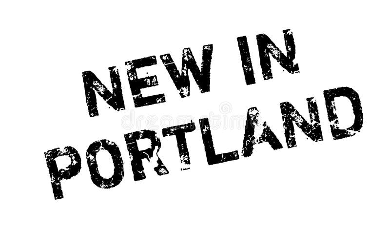 Nowy W Portlandzkiej pieczątce ilustracja wektor Nowy W Portlandzkiej pieczątce ilustracja wektor