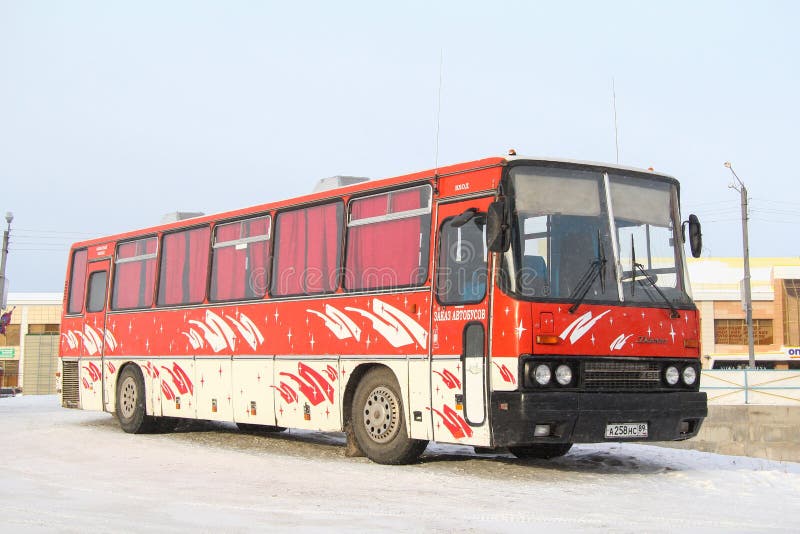 Ikarus bus at Park Pobedy, Moscow, Russia Stock Photo - Alamy