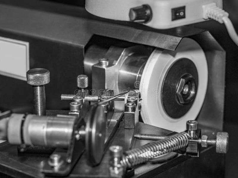 Bench Grinding Machine for Grinding Needle Sprayer Stock Photo Image